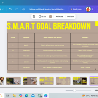 S.M.A.R.T Goals Breakdown 