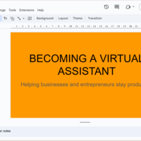 Sample work with google slide