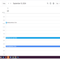 Calendar schedule