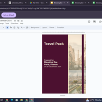 Prepared travel itinerary 