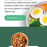 Mobile UI Design concept of food e-commerce 