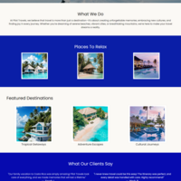 Travel and Tour landing page