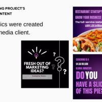 Social media content for a Digital Marketing client.