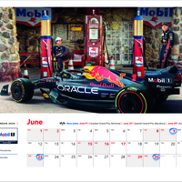 Mobil Lubricant  Wheels 2024 Corporate Calendar