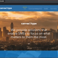 Canvas and Type Website