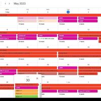 Calendar management work sample 2-monthly calendar