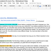 Video transcription