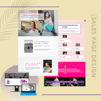 Kajabi Sales page for a Selfcare Queen/Coach