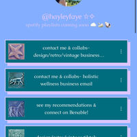My Linktree design/brand aesthetic 