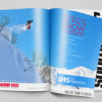 Liquid Snow Tours - Magazine Advertisement