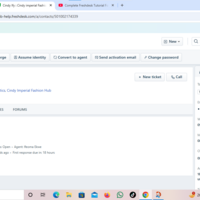 Created Customer Contact using Freshdes