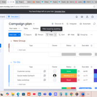 Project management workflow