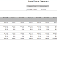 Rental Owner Statement