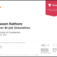 Power BI PwC Switzerland Job Simulation Certificate from
