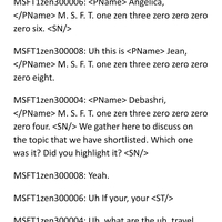 English transcription work