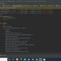 Python Program to simulate Solar System