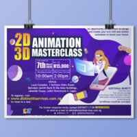 Poster design with illustration 