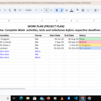 Work Plan( Project Plan)