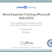 Ms Word Certiicate