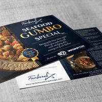 Postcard for Fanfares catering