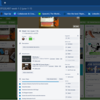 Trello board showing my completed tasks