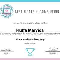 Completed Virtual Assistant Online Course