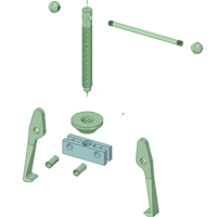 Gear-puller exploded (Designspark)