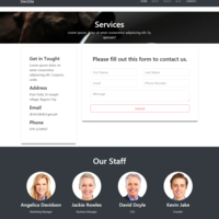 Bootstrap Demo Site: Contact page