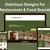 Deliciously designed restaurant site for food lovers online