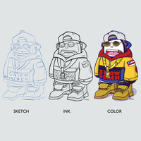 Cartoon Illustration Progress