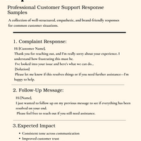 Professional Customer Support Response Sample