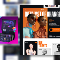 My Figma design ui ux landing pages
