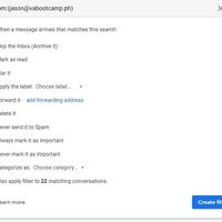 Email Management - Filters