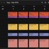Google Calendar for task/event management