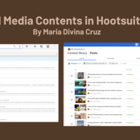 Scheduled Social Media Content in Hootsuite and Facebook