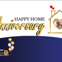 Home Anniversary Postcard