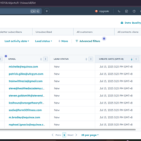 sample hubspot for lead gen