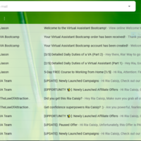 Applying labels and stars on Email