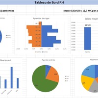 Simplified dashboard for HR activities  