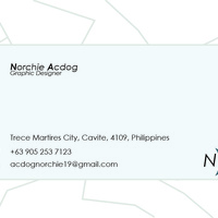 Calling Card layout design - back