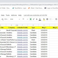 Google sheets