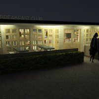 Night exterior perspective