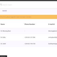 Managing Team Members' Details and Roster