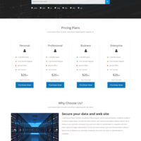 Domain & Hosting HTML Template