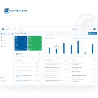 AI UX redesign for Contenteum content marketing hub