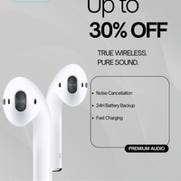 SONIQ True Wireless Earbuds – Promotional Ad Design