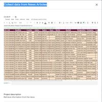 Collect data from News Articles