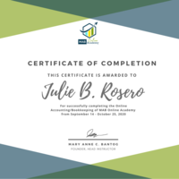 Certificate in Online Bookkeeping