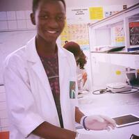 One of my countless hours in the laboratory doing research 