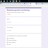 Data collection/ Data entry through a Google form